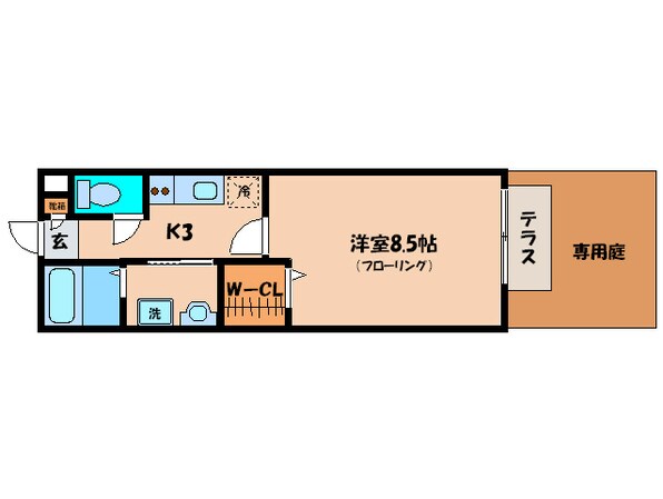 メゾンシェルシェの物件間取画像